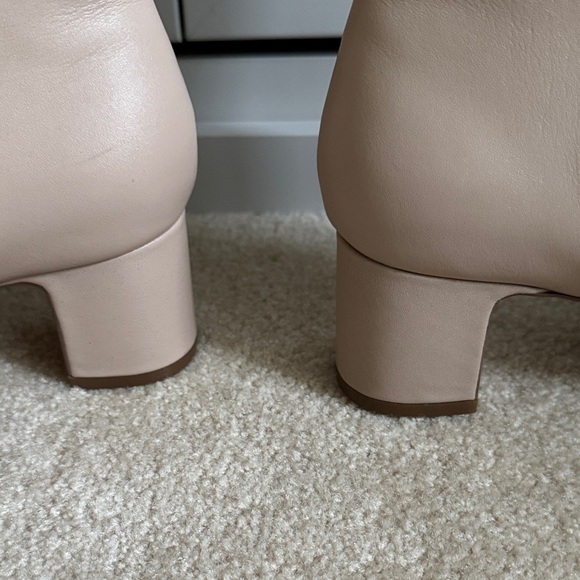 8M Cream Knee-High Women's Boots - Picture 3 of 7